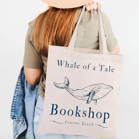 BLUPARK Whale Tote Bag TSITP TV Show Inspired Gift TV Show Merch Drama TV Show Gift Summer Cousins Beach Gift TSITP Fan Gift in Saudi Arabia