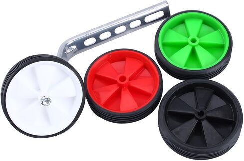 2pcs Adjustable Sports Training Kids Bike Wheels Fits 12"- 20" Children's Stabilisers (White) in Saudi Arabia
