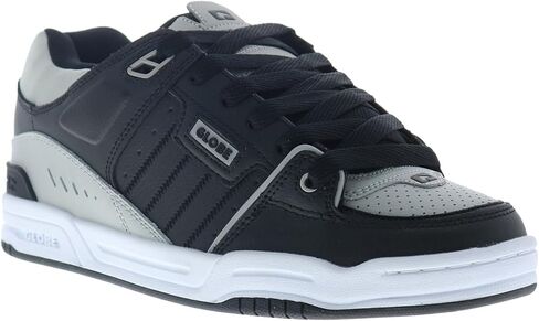 Globe Men's Fusion Skate Shoe, Black/Steel/White, 8.5 in Saudi Arabia