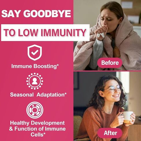 10 in 1 Immune Support Supplement, w/1200mg Echinacea, Elderberry Vitamin C & Zinc, Vitamin D3 5000 IU Magnesium Glycinate, Gummy Immune Defense for Respiratory & Cellular Health, Energy Boost, 2Pack in Saudi Arabia