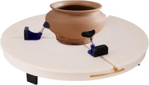 مشبك القرص الدوار لآلة الفخار، أداة إصلاح فنية سيراميك قابلة للتعديل، أداة توسيط الفخار المحمولة، أدوات تشذيب الفخار السيراميكي للمبتدئين من السيراميك in Kuwait