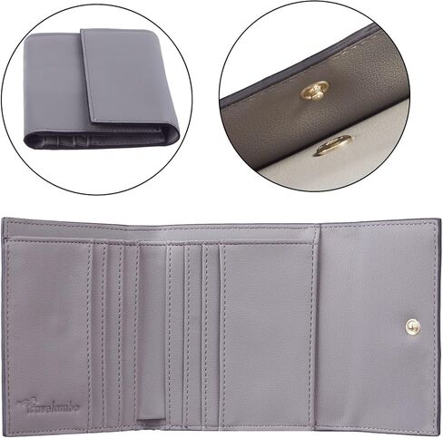 Travelambo RFID Blocking Small Mini Compact Wallet Coin Pouch Holder Trifold Credit Card Holder Pocket Purse for Women in Kuwait