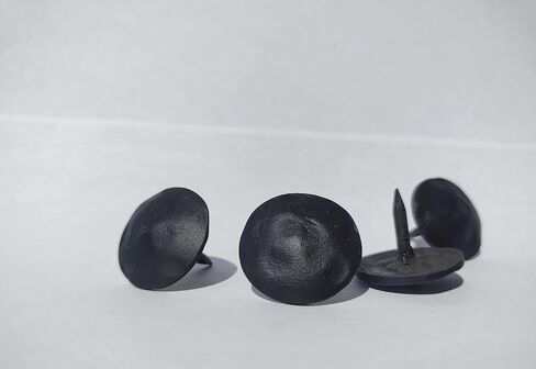 Iron Clavo Decorative Nails, 50 PCS 1 Inch Hammered Wrought Finish for Outdoors Wood, Old West, or Rustic Furniture, forging Look, Matte Black Paint in Saudi Arabia
