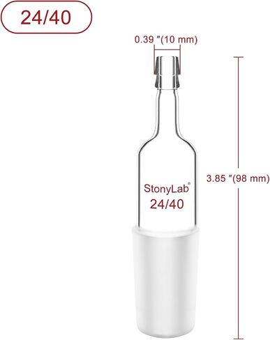 stonylab Glass Inlet Adapter, 5 Pack Borosilicate Glass Straight Inlet Adapter with 14/20 Joint and Hose Connection Lab Glassware in Saudi Arabia