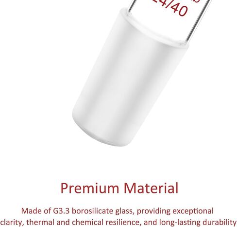 stonylab Glass Inlet Adapter, 5 Pack Borosilicate Glass Straight Inlet Adapter with 14/20 Joint and Hose Connection Lab Glassware in Saudi Arabia