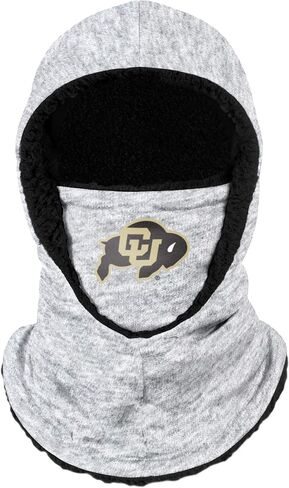 FOCO NCAA Unisex-Youth Heather Grey Big Logo Hooded Warm Fleece Lined Balaclava in Saudi Arabia