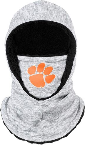 FOCO NCAA Unisex-Youth Heather Grey Big Logo Hooded Warm Fleece Lined Balaclava in Saudi Arabia