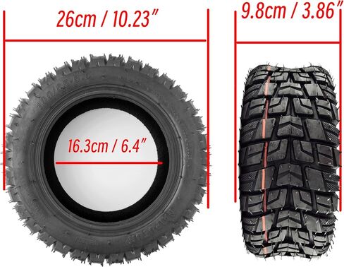 100/65-6.5 11" Rubber Explosion-proof Tubeless Tire Replacement for Electric Kick Scooter Electric Scooter Vacuum Tyre Wheel Parts (Ax1) in Saudi Arabia