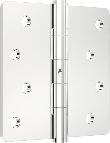 Stainless Steel Door Hinge Ball Bearing NRP, Heavy Duty Inner and Outer Door Hardware for Left and Right Doors, 4" x 4" Door Hinge with 1/4'' Corners, Door Hinge 3 Pack in Saudi Arabia