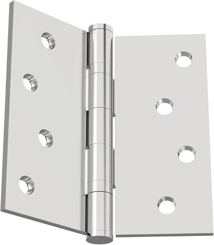 Stainless Steel Door Hinge Ball Bearing NRP, Heavy Duty Inner and Outer Door Hardware for Left and Right Doors, 4" x 4" Door Hinge with 1/4'' Corners, Door Hinge 3 Pack in Saudi Arabia