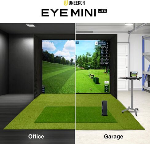 Eye Mini LITE Golf Launch Monitor, Indoor Golf Simulators for Home, Office and Garage, Dimple Optix Technology, Compatible with Refine+, GSPro, E6 Connect and TGC19, Work with PC Only in Saudi Arabia