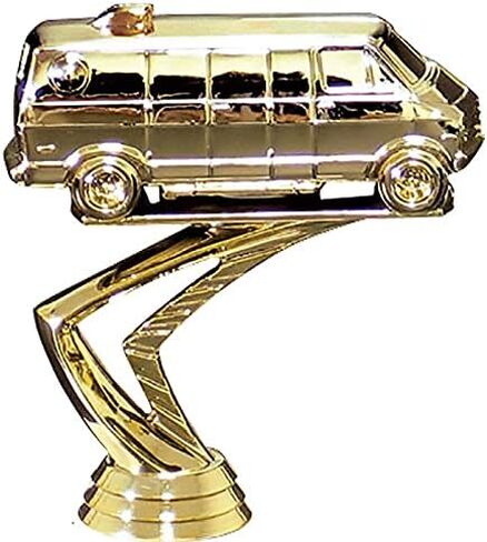 Car Trophy, 5" Cars Van Trophy On White Luxury Trophy Base in Saudi Arabia