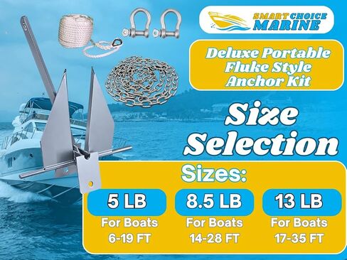 Fluke Anchor Kit (Choose 5 lb, 8.5 lb, 13 lb) in Saudi Arabia