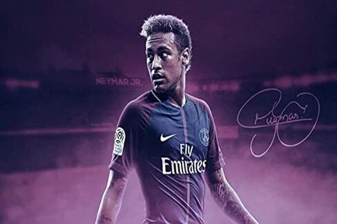 ملصق متجر Imperial E-shop Neymar PSG الشهير للاعب كرة القدم مقاس 12 × 18 بوصة in Saudi Arabia