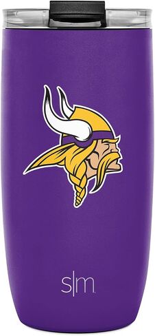 Simple Modern Officially Licensed NFL San Francisco 49ers 16oz Travel Coffee Tumbler with Flip Lid | Stainless Steel Cup | Football Gifts for Men, Women | Voyager Collection | San Francisco 49ers in Kuwait