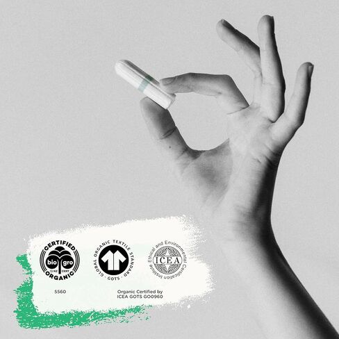 Oi Certified Organic Cotton Tampons | Box of 16 Super Tampons | Non-Applicator in Kuwait