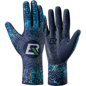 ROCKBROS Winter Cycling Gloves Winter Bike Gloves with Full Finger Windproof Anti-Slip Thermal Gloves for Cycling,Biking,Running Blue