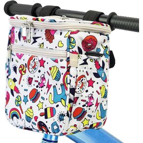 Kids Bicycle Basket Front Bike Handlebar Bag Organizer for Girls & Boys Children Bike Handlebar Bag Decoration Accessory Fits Triycle, Scooter, Balance Bike