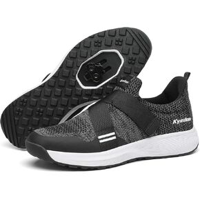 Kyedoo Comfortable Walkable Bike Shoes Compatible with SPD Cleats Cycling Shoes for Men, Cleats Included