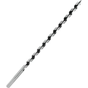 Muretnze 1/2 Inch x 12 Inch Long Auger Drill Bit for Wood, Hex Shank 3/8 Inch for Wood, Extra Long Drill Bits Brad Point Augers Drill Bits for Soft and Hard Wood, Plastic and Drywall.