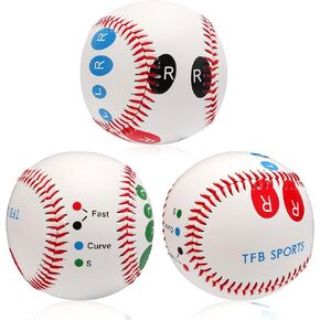 3 Pcs Baseball Pitching Grip Trainers, Pitch Training Baseball with Finger Placement Baseball Ball Throwing Equipment for Teenagers Beginners to Learn Multiple Baseball Grips