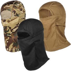 3 Pcs Balaclava Ski Mask for Men Women Winter Camo Motorcycle Full Face Mask Football Ski Mask Summer Camo Face Mask