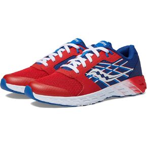 حذاء رياضي Saucony Wind 2.0، أزرق/وردي، مقاس 4.5 مقاس US للجنسين من الأطفال الكبار