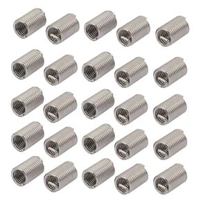 uxcell 3/8-16x0.938 304 Stainless Steel Helical Coil Wire Thread Insert 25pcs
