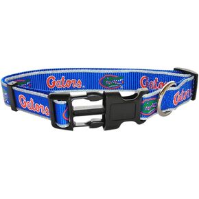 NCAA Florida Dog Collar - Choose Your Size - Officially Licensed (Small - 5/8" Wide - 10 Inches to 14 Inches Length)