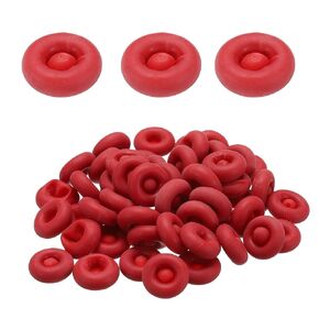 HARFINGTON 50pcs Caulk Caps Universal Fit Caulking Tube Caps Reusable Caulk Saver Cap Caulk Finishing Tool for Sealing & Preserving, Red