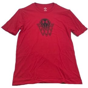 Under Armour Men's Basketball Icon Loose Red Short-Sleeve Shirt XXL