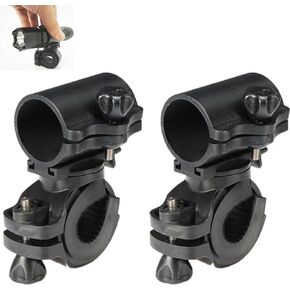 2 Pcs Bike Flashlight Mount Holder Universal Bicycle Flashlight Holder Bracket Mount Holder Bicycle Lights Mount Holder 360 Rotation Cycling Bike Flashlight for Cycling Riding