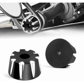 Bar End Cap for Can-Am Ryker Anti-Vibration Bar End Caps Compatible with OEM Handguards & Increased Weight for Dampening, Fit for Can Am Ryker 600 900 Rally Edition Sport Ace 2019-2024 (Black)