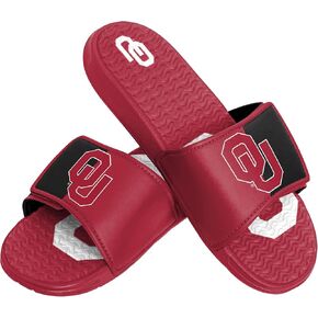 FOCO NCAA Mens Colorblock Big Logo Gel Slide - L