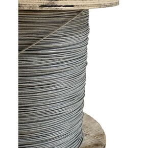 Laureola 1/16" to 3/32" (PVC) Vinyl Coated Clear Color Galvanized Cable 7x7 Strand Aircraft Cable Wire Rope