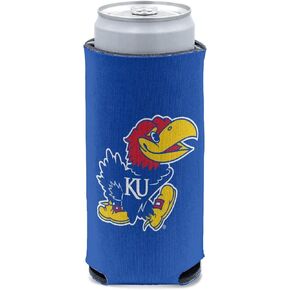 Kansas University Jayhawks 1-Pack 12 oz. 2-Sided Slim Can Cooler