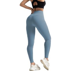 Women's Leggings High Waist Yoga Pants No See Through Workout Gym Capris, Tummy Control Sports Training Pant for Women