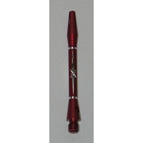 US Darts - Diamond Cut Star RED Dart Shafts - 2 Sets (6 shafts), 2BA Short + O'rings