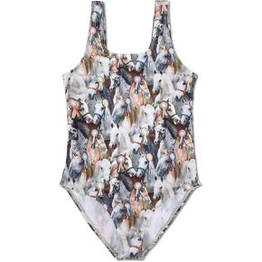 Gifts Treat GirlsSwimwear One Piece Swimsuit Hawaiian Beach Swimwear Swimming Costume for Girls Age 3-14 Years