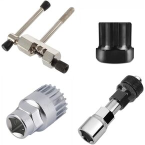 4pcs Bicycle Repair Tool Kit Bottom Bracket Remover Bike Chain Cutter Breaker Crank Extractor Bottom Crank Bracket Removal Tools