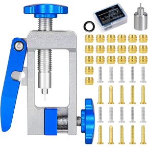 Bike Hydraulic Brake Tool Kit, Hydraulic Brake Hose Cutter 2 in 1 Bicycle Hydraulic Line Cutter Bike Brake Hydraulic Hose Fitting Insert Tool Barb Olive Tool Disc Brake Tool Kit for Bicycle