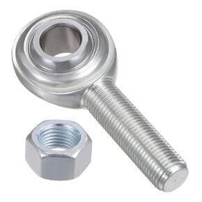 uxcell ECM8 1/2" Rod End Bearing 1/2"-20 UNF Male Right Hand Thread, Bearing Steel Rod End Joints with Jam Nut
