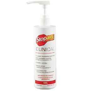 Stopain Pain Relief Clinical 16oz, Made in USA, Maximum Performance Pain Relief with 10% Menthol Plus Glucosamine for Muscle Aches, Joint Pain, and Arthritis