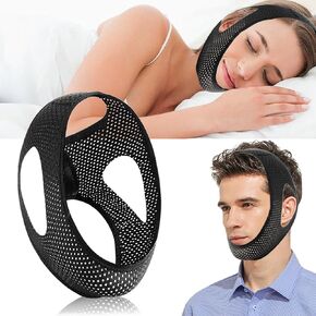 Chin Strap for Snoring, Chin Strap for CPAP Users, Adjustable and Breathable Anti Snoring Chin Strap, Comfortable Anti Snoring Devices Chin Strap for Men and Women to Stop Snoring