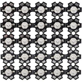 Haofy LED Chips, Integrated Chip Light 25pcs 3W Ultraviolet Chip Light 395nm-400nm High Beads Diode Chips with Aluminium Base