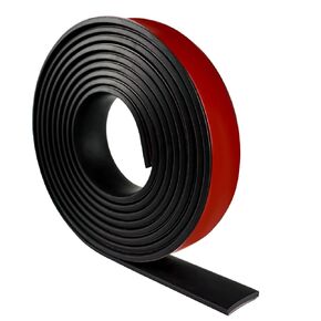 Rubber Tape with Adhesive Backing, 2" Wide x 1/8" Thick x 10' Long Neoprene Rubber Sheets, Rolls & Strips, Rubber Pads Self Stick Gasket for DIY Crafts Padding