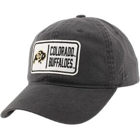 ZHATS Men's Standard NCAA Officially Licensed Hat Scholarship Patch Charcoal Defer, Grey, One Size