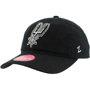 ZHATS Women's Standard San Antonio Spurs NBA Officially Licensed Adjustable Hat Girlfriend Sparkle, Team Color