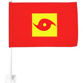 Hurricane Warning Double-Sided Car Flag 12"x18" (inches)