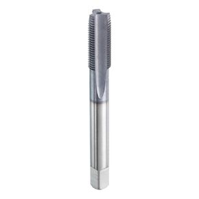HARFINGTON 3/8"-36 UNS Thread Tap 6542 Cobalt High-Speed Steel TiCN Coated Plug Tap Right Hand Flat Head 3 Straight Flutes Screw Threading Hand Tap